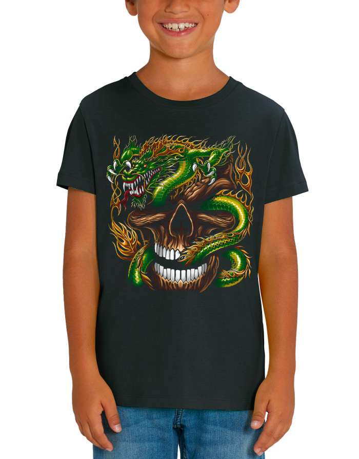 T-shirt enfant CRÂNE ET DRAGON