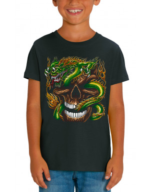 T-shirt enfant CRÂNE ET DRAGON