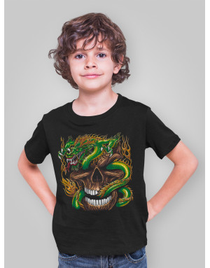 T-shirt enfant CRÂNE ET DRAGON