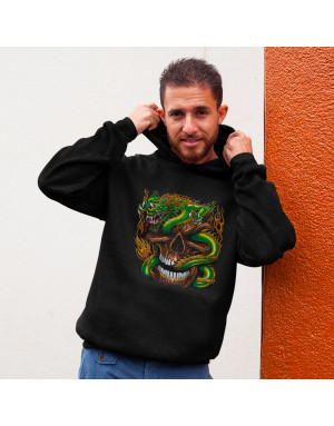 Sweat homme CRÂNE ET DRAGON