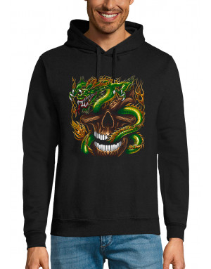 Sweat homme CRÂNE ET DRAGON