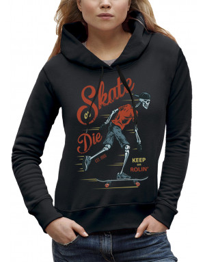 Sweat femme SQUELETTE SKATER
