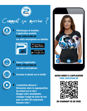 T-shirt 3D animé DROIDE