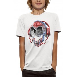 T-shirt 3D TÊTE DE MORT TRANSLUCIDE