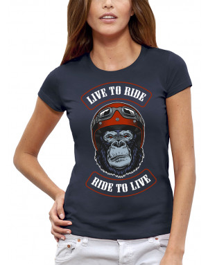 T-shirt Femme SINGE BIKER