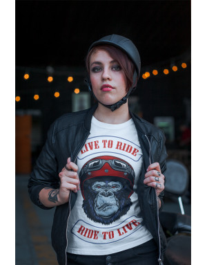 T-shirt Femme SINGE BIKER
