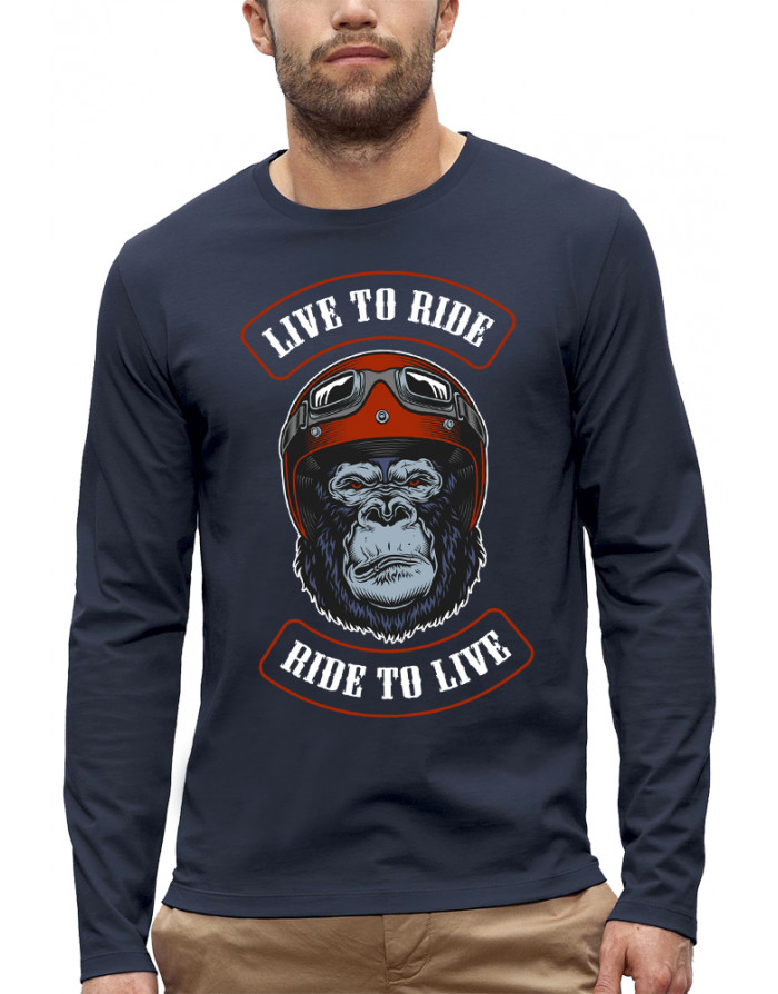 T-shirt SINGE BIKER - Manches longues