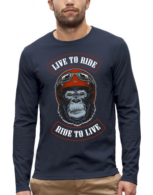 T-shirt SINGE BIKER - Manches longues