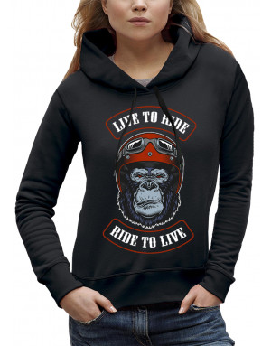 Sweat femme SINGE BIKER