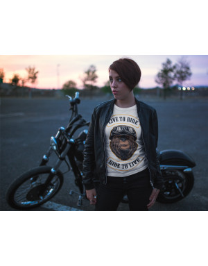 T-shirt Femme OURS BIKER