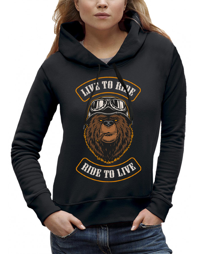 Sweat femme OURS BIKER