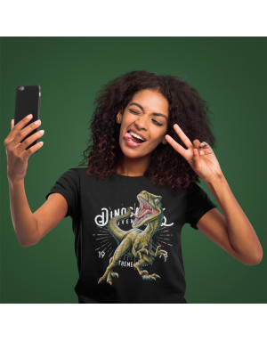 T-shirt 3D animé DINOSAURE VELOCIRAPTOR