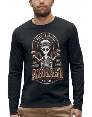 T-shirt ALIEN BIKER AREA 51 - Manches longues