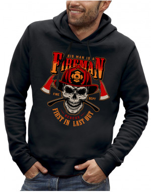 Sweat homme FIREMAN CRÂNE POMPIER