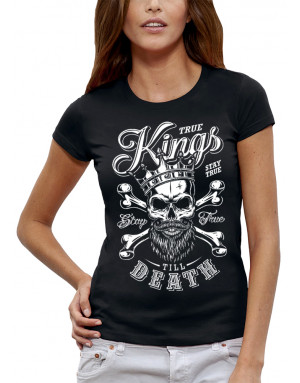 T-shirt Femme SKULL KINGS - CRÂNE AVEC UNE COURONNE