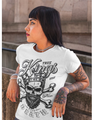 T-shirt Femme SKULL KINGS - CRÂNE AVEC UNE COURONNE