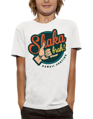 T-shirt enfant SHAKA BRAH HAWAII SURFING