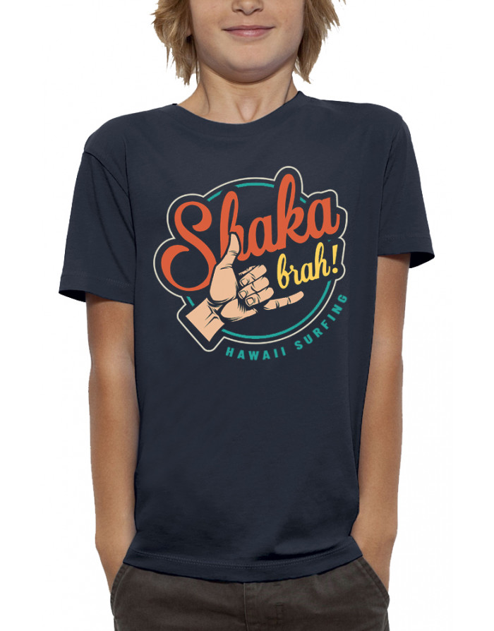 T-shirt enfant SHAKA BRAH HAWAII SURFING