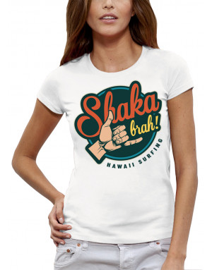 T-shirt Femme SHAKA BRAH HAWAII SURFING