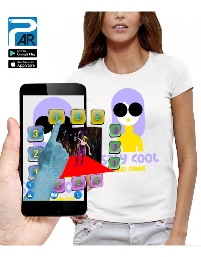 T-shirt 3D animé STAY COOL AND DANCE