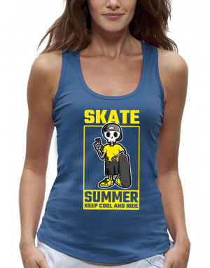 Débardeur femme SKATE SUMMER KEEP COOL AND RIDE