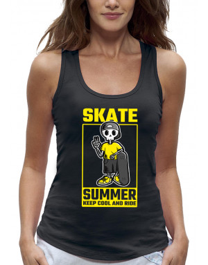 Débardeur femme SKATE SUMMER KEEP COOL AND RIDE