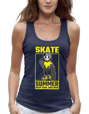 Débardeur femme SKATE SUMMER KEEP COOL AND RIDE