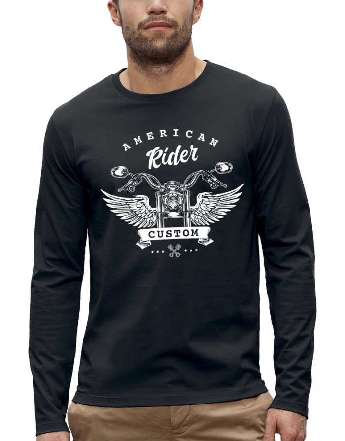 T-shirt AMERICAN RIDER CUSTOM - Manches longues