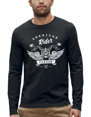 T-shirt AMERICAN RIDER CUSTOM - Manches longues