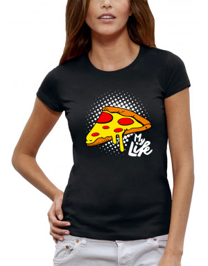 T-shirt Femme PIZZA MY LIFE