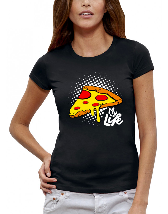 T-shirt Femme PIZZA MY LIFE
