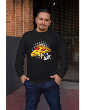 T-shirt PIZZA MY LIFE - Manches longues