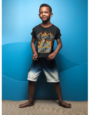 T-shirt enfant TRAIN HARD MUSCULATION