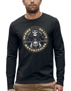 T-shirt BIKER - NO BIKE NO LIFE - Manches longues