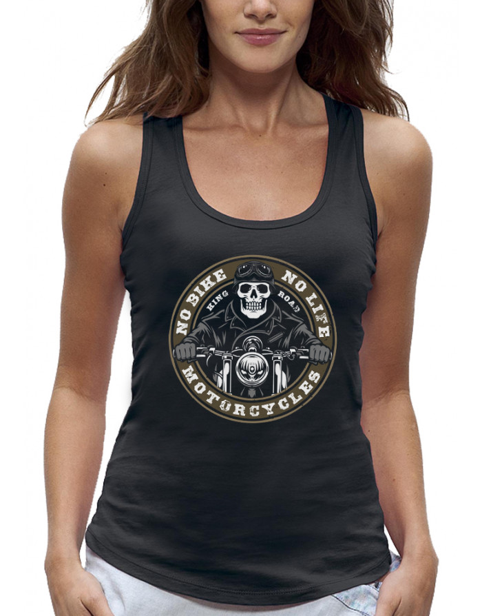 Débardeur femme BIKER - NO BIKE NO LIFE