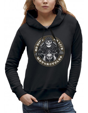 Sweat femme BIKER - NO BIKE NO LIFE