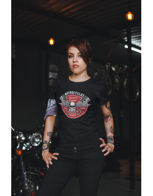 T-shirt Femme MOTORCYCLES AMERICAN CUSTOM