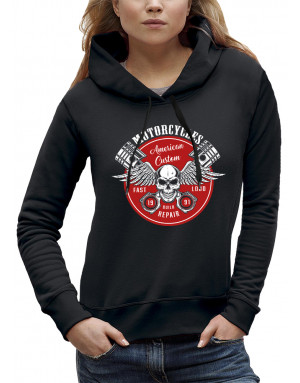 Sweat femme MOTORCYCLES AMERICAN CUSTOM
