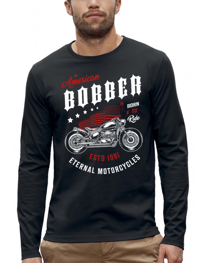 T-shirt BIKER - AMERICAN BOBBER - Manches longues