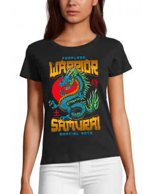 T-shirt Femme DRAGON - WARRIOR SAMOURAÏ