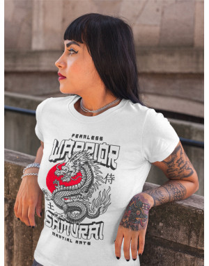 T-shirt Femme DRAGON - WARRIOR SAMOURAÏ