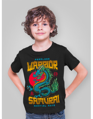 T-shirt enfant DRAGON - WARRIOR SAMOURAÏ