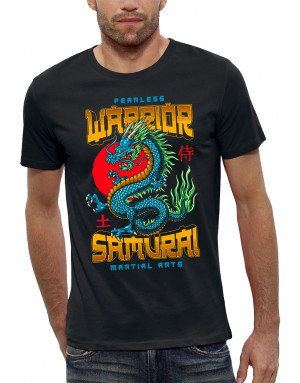 T-shirt homme DRAGON - WARRIOR SAMOURAÏ