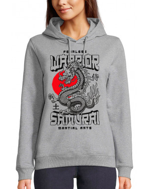 Sweat femme DRAGON - WARRIOR SAMOURAÏ