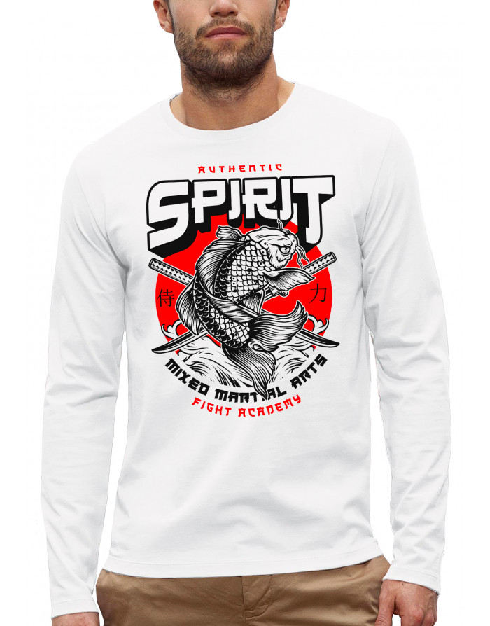 T-shirt CARPE KOI JAPONAISE - MARTIAL ARTS - Manches longues