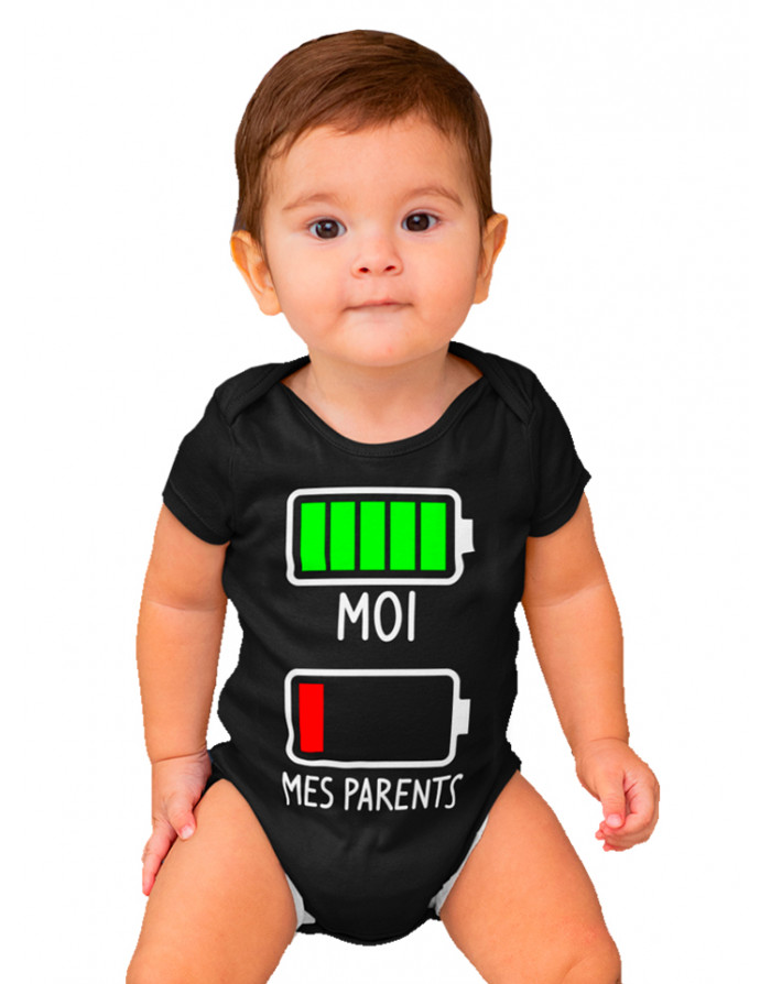 Body Bébé BATTERIE MOI MES PARENTS