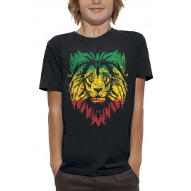 T-shirt LION VERT JAUNE ROUGE