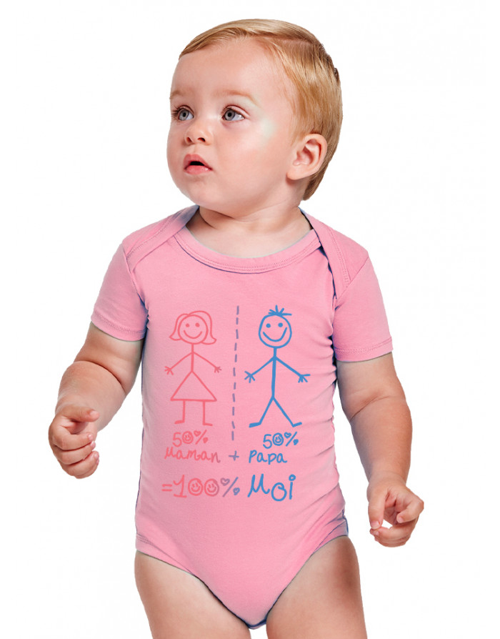 Body Bébé 50% MAMAN 50% PAPA
