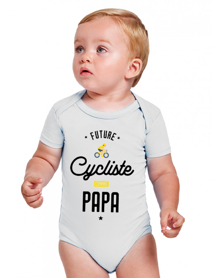 Body Bébé FUTURE CYCLISTE COMME PAPA