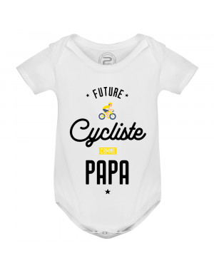 Body Bébé FUTURE CYCLISTE COMME PAPA